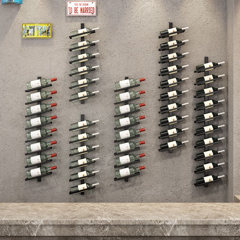 Wall-Mounted Wine Rack Simple Red Wine Iron Home Wine Cabinet Wine Creative Display Rack Bar Wall Decoration Wine Rack