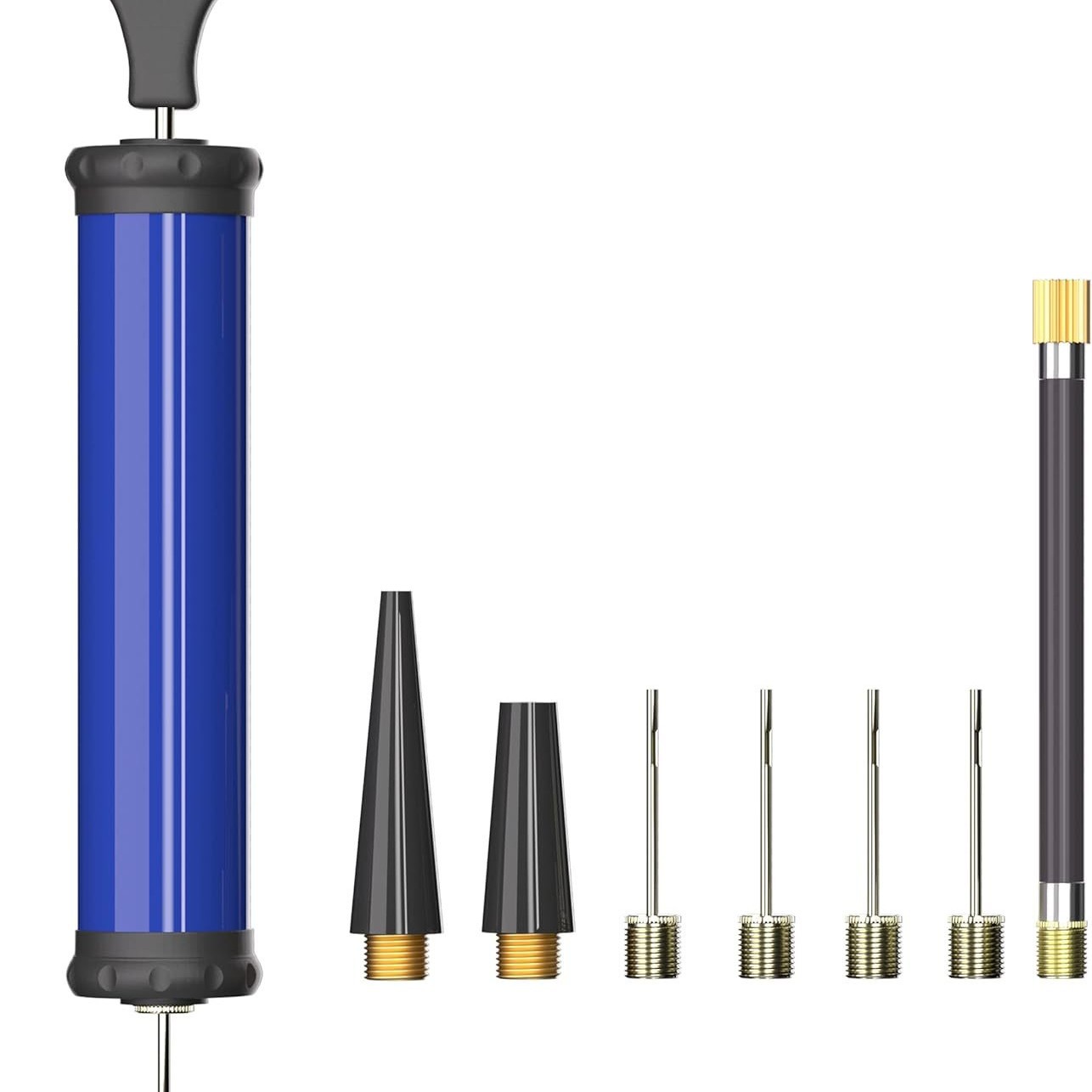 蓝色篮球足球气筒Ball Pump Air Pump Inflator Kit with Needles