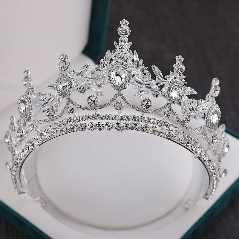 Inlay Design Glam Style Glam Crown Alloy Inlay Rhinestones Crown