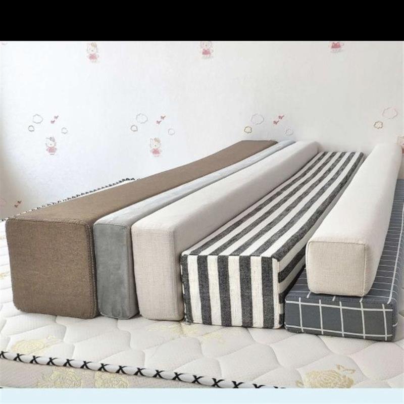 Double Bed with Partition for Children, Separate Beds for Babies, Anti-Pressure Widened Pillow Bed Fence Guardrail