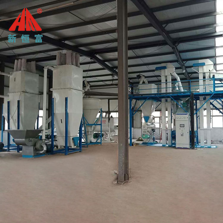 恒富机械大中型粉料加工机组 整套粉碎混合机组 养殖场用加工设备