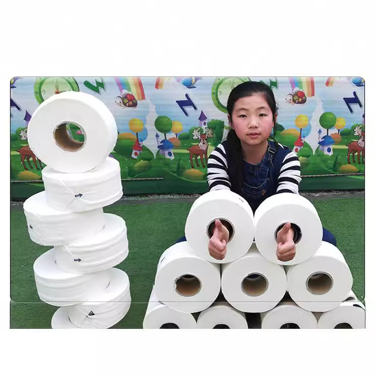 Large plate of paper 500g hotel with large rolls of paper towel toilet toilet with a whole box of 6 rolls of hotel toilet paper