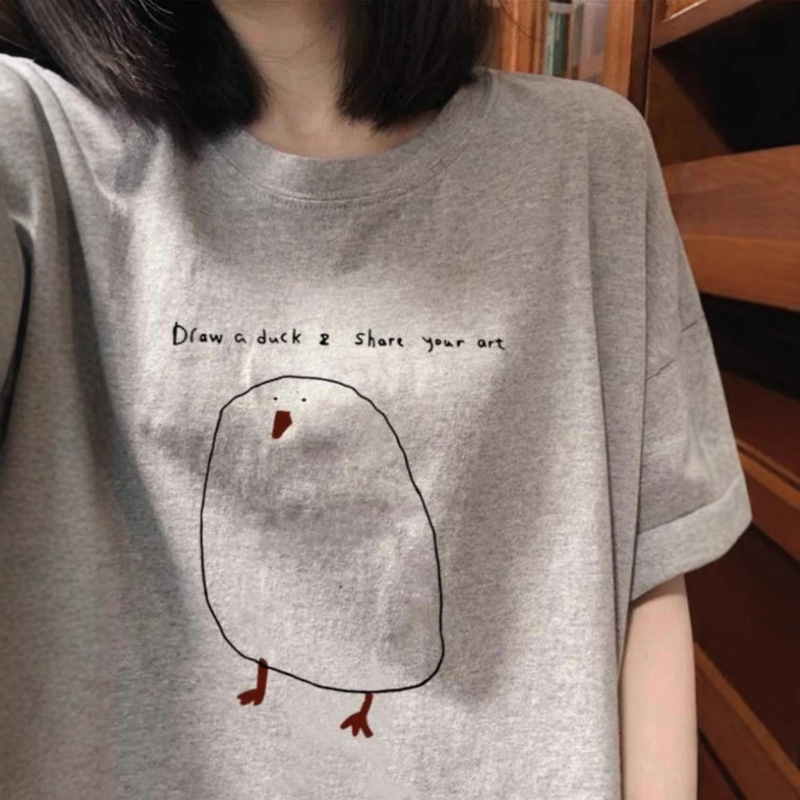 300kg plus size vintage chic Hong Kong style cotton short sleeve T-shirt women ins spring and summer oversize design top
