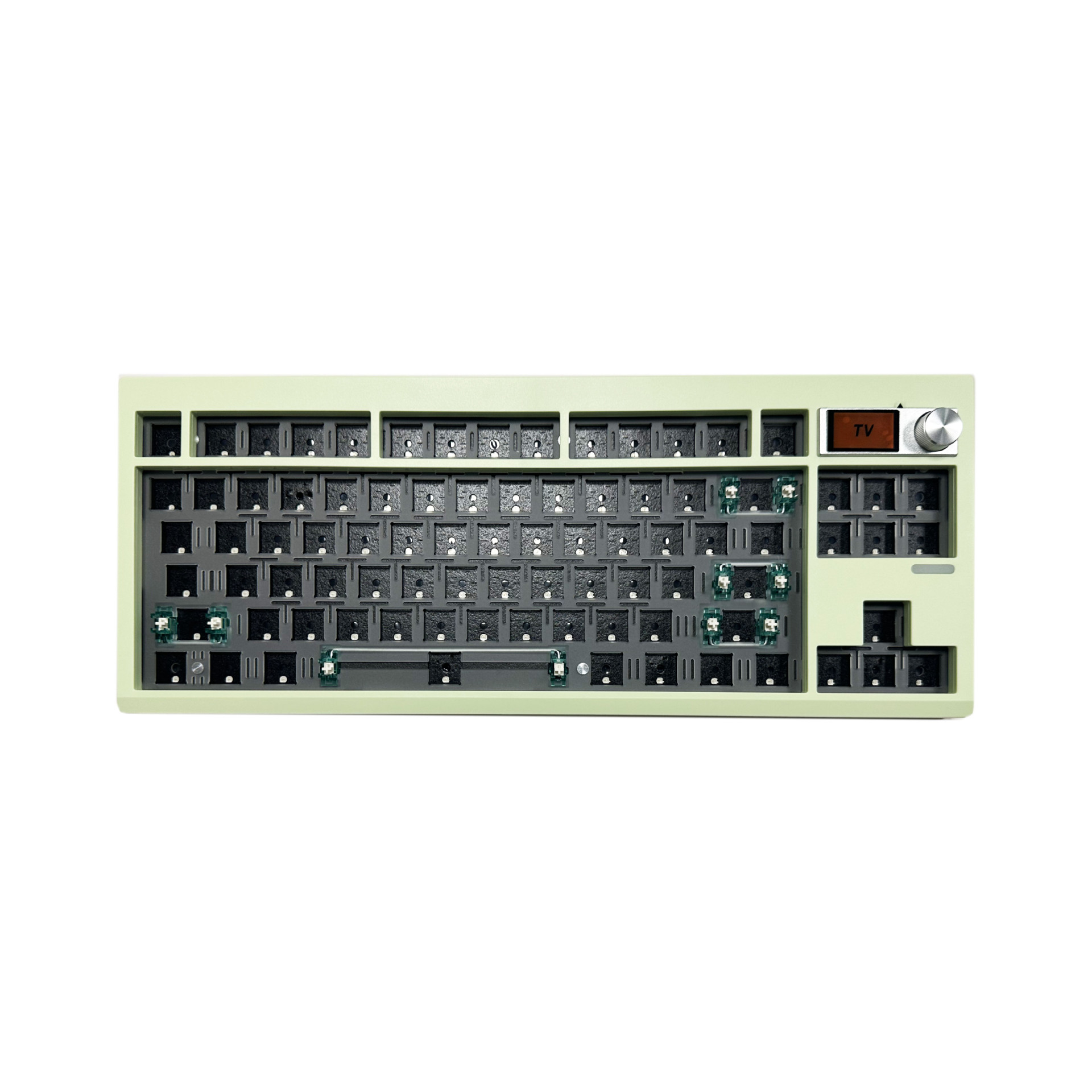 Zuoya GMK87 de tres modelos personalizados DIY Kit de Teclado mecánico con perilla compatible con retroiluminación RGB de enchufe caliente