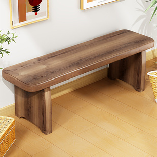 Solid Wood Shoe-Changing Bench, Long Bench for Living Room, Small Household Stool, Sofa Stool, Coffee Table Bench, Low Stool, Shoe-Changing Bench at the Entrance