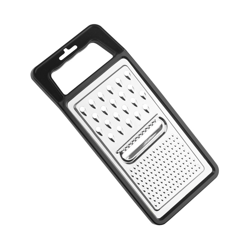 Acero inoxidable plana rallador de cocina de corte de artefactos en rodajas amoladora tres en uno herramientas de cocina al por mayor