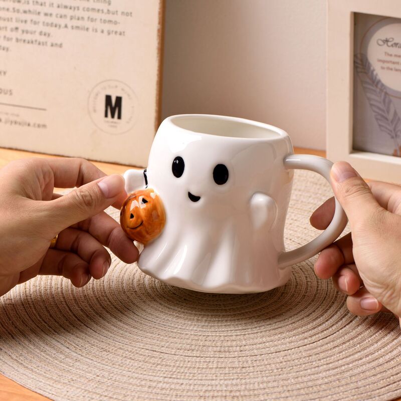 カボチャゴーストハロウィンウォーターカップ面白いカップエルフマグカボチャカップかわいいウォーターカップギフトレアアンティーク|undefined