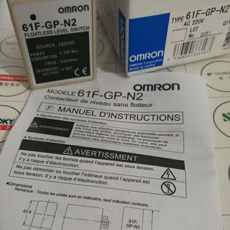Omron Level Control Relay 61F-GP-N2 Original AC220V AC110V no float switch control