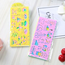儿童多功能百变万花尺创意学生文具可爱绘图尺子练习画画套尺