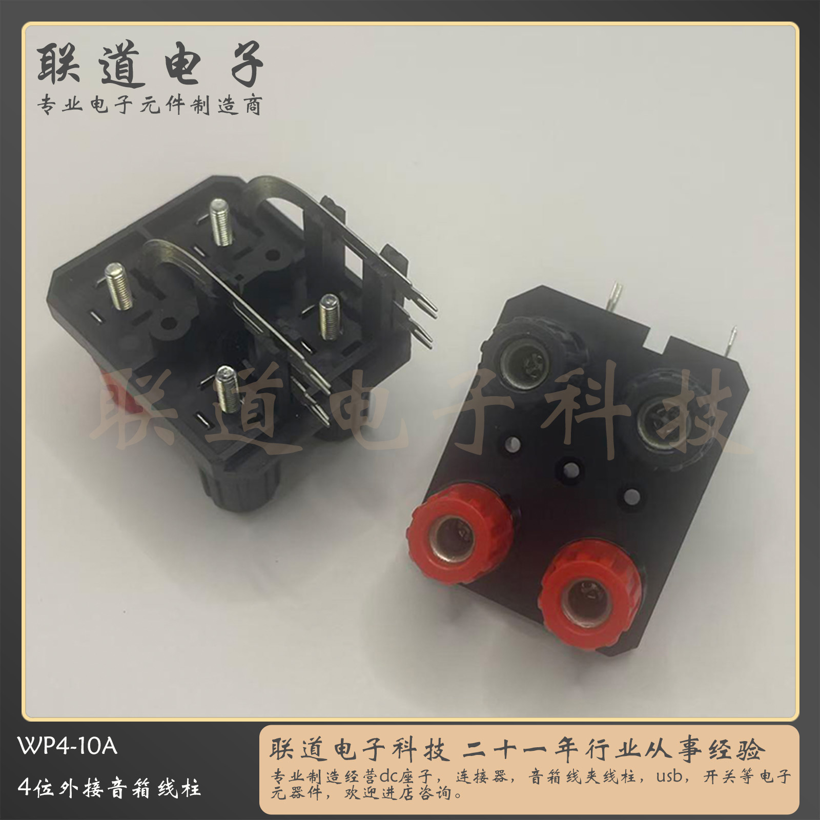 连接夹wp4-10a 音箱音响接线柱外接线座 wp4-10线夹