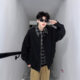Ancient vintage Brown Coat Men's Spring and Autumn Maillard Wear Fake Two-Piece Jacket Lapel Short Baseball Suit