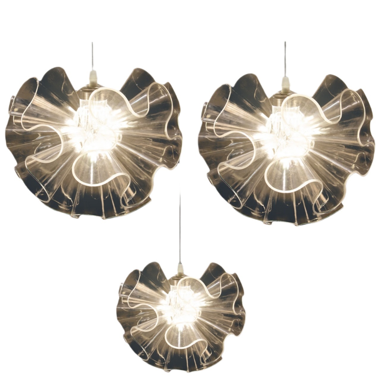 Accesorios de bodas hortenida luminosa lámpara acrílica transparente lámpara de bodas hotel centro comercial luces decorativas de Navidad