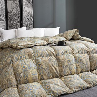 High-end high-density 95 white goose down quilt high-end fashion duck down quilt warm winter quilt spring and autumn white goose down quilt