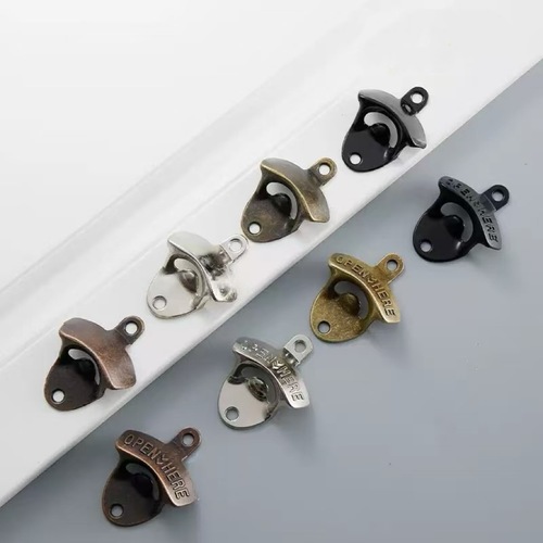 Creative Wall Mount Bottle Opener Zinc Alloy Silver Beer Soda Opener Metal Zinc Alloy Bottle Opener