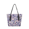 Capacious skirt for leisure, nylon purse, fashionable shopping bag, increased thickness, floral print