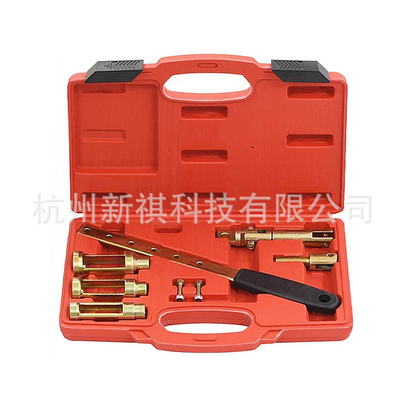 8件套调节式凡尔钳气门弹簧拆装工具发动机弹簧压缩机组阀拉出器