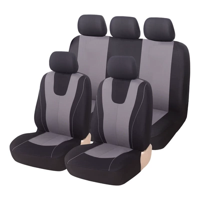 Universal Car Seat Covers, Full Elastic Universal seat cover - full-set-of-gray-1