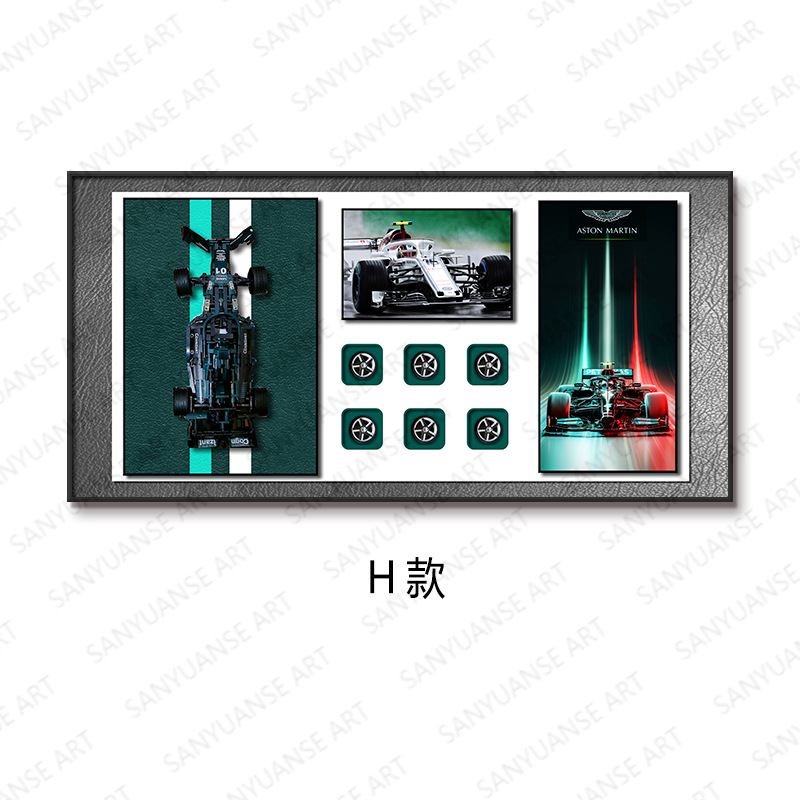 Sala de estar Entrada Dormitorio infantil Pintura decorativa Bloque de construcción tridimensional creativo Motocicleta Fondo de sofá Pintura de pared Mural de dormitorio