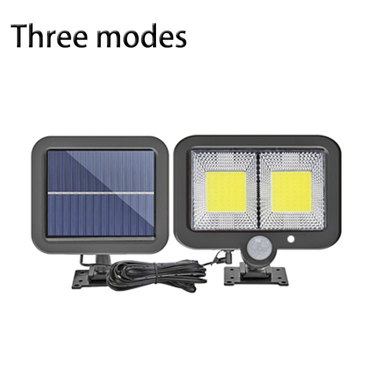 Luz de jardín con energía solar, luz de pared impermeable con sensor de movimiento para exteriores, iluminación para garaje, sensor inteligente, súper brillante.