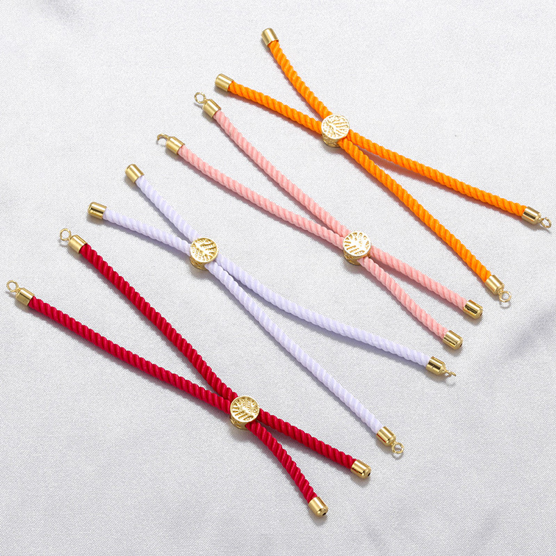 8g Weight Rope Jewelry Making Type Bracelets, Jewelry Accessories Classification 1 Piece Quantity cord Material Solid Color Pattern Knitting Design Simple Style Style 1 Piece Simple Style Solid Color Cord Knitting Rope Jewelry Accessories 3