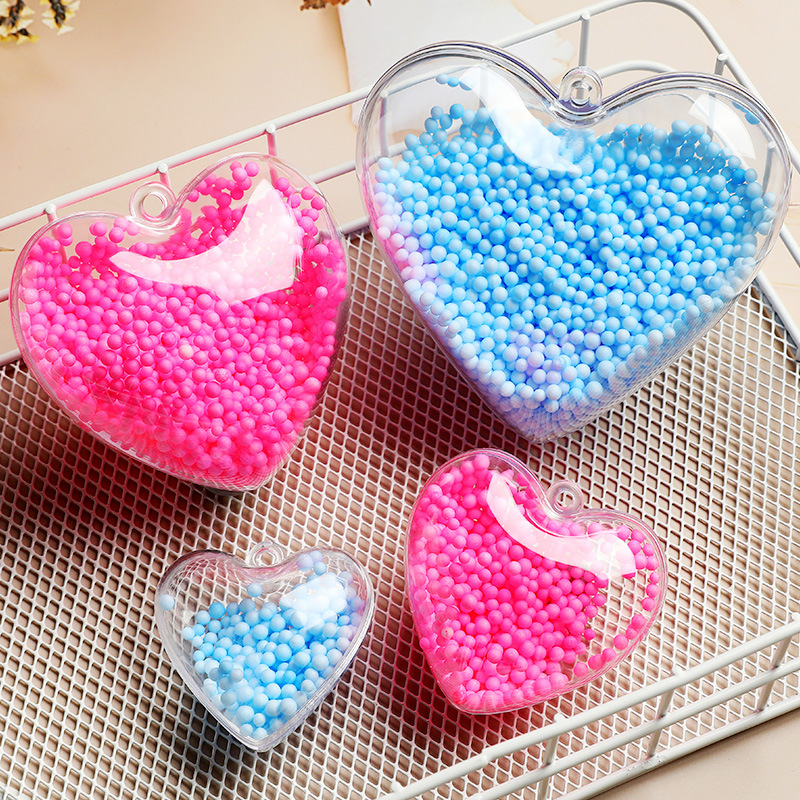 Factory wholesale transparent love candy box Korean plastic heart-shaped ball creative candy box decorations food packaging