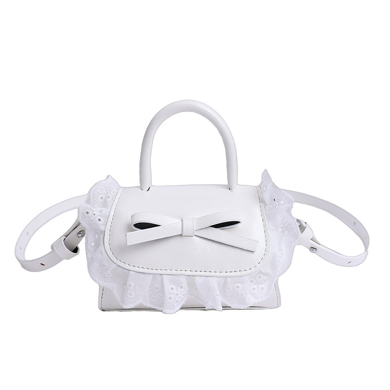 Mini bolso para mujeres nuevo lindo arco PU inclinado a través de bolsos pequeños bolsos de lápiz labial para niñas accesorios bolsos de moda para niños