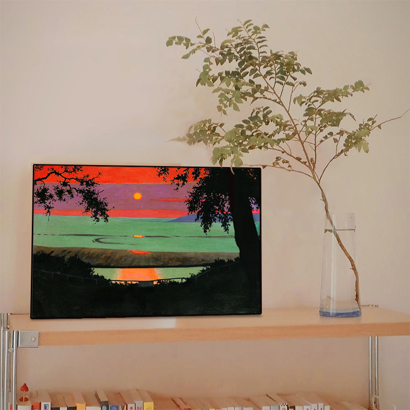 色巧 北歐ins風擺畫壁畫客廳臥室落地畫簡約現代風景裝飾畫掛畫