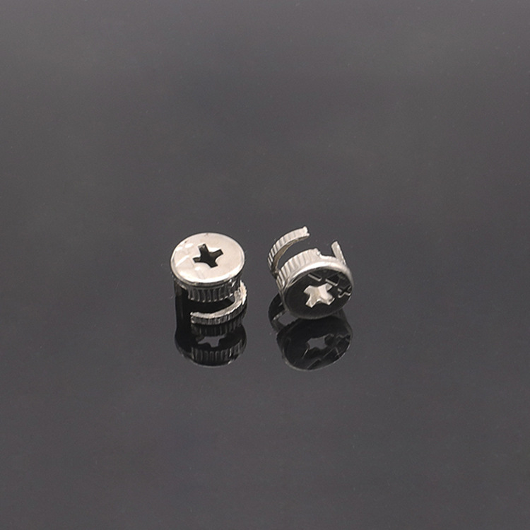 En stock 12mm * 10mm mini rueda excéntrica de hierro cerradura de la torta de hierro 12mm hoja gruesa dos en un conector de muebles