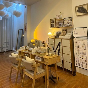 Solid Wood Nail Art Table Vacuum Cleaner Inlaid Japanese Style Single Nail Art Table Small Cyber Celebrator Nail Art Table and Chair Workbench