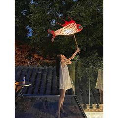 中秋節ランタン手作り DIY タツノオトシゴランタン古代スタイルの無形文化遺産ランタン漢服写真小道具ウォームアップイベント吊り下げ装飾品