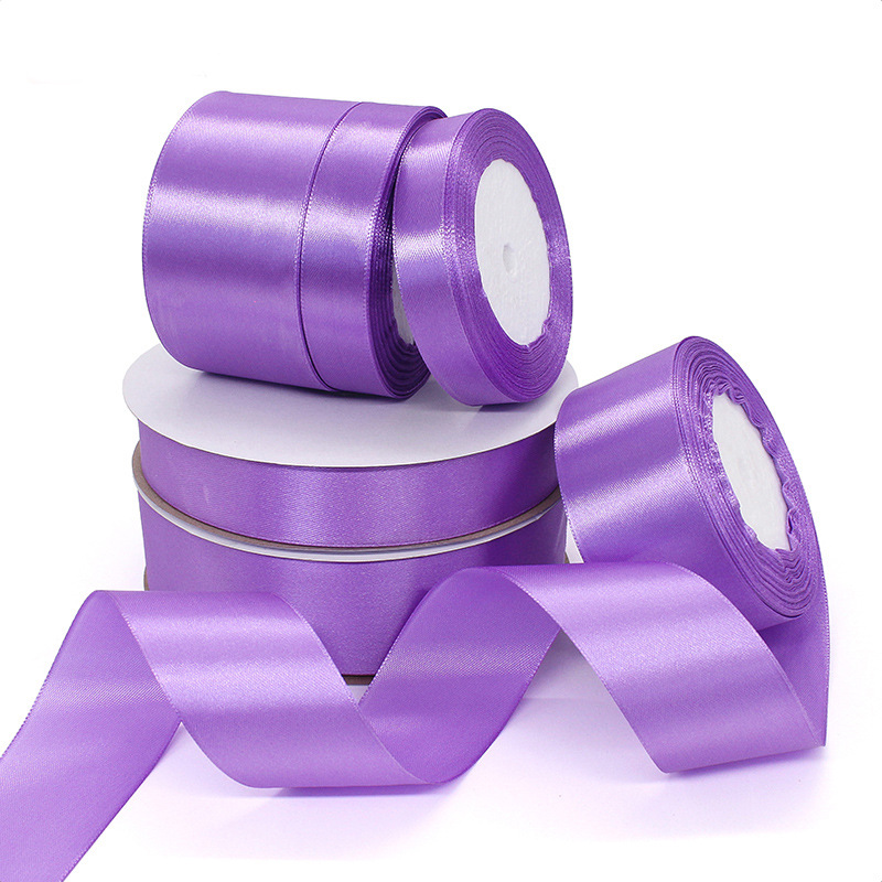 Fabricantes al por mayor lavanda púrpura cinta de cinta flor regalo decoración embalaje cinta transfronteriza al por mayor cinta