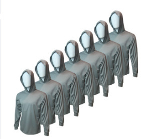 速乾性のある若者向けメンズカジュアルスポーツフード付きプルオーバー長袖Tシャツスウェット3Dデジタルプリント工場直送|undefined