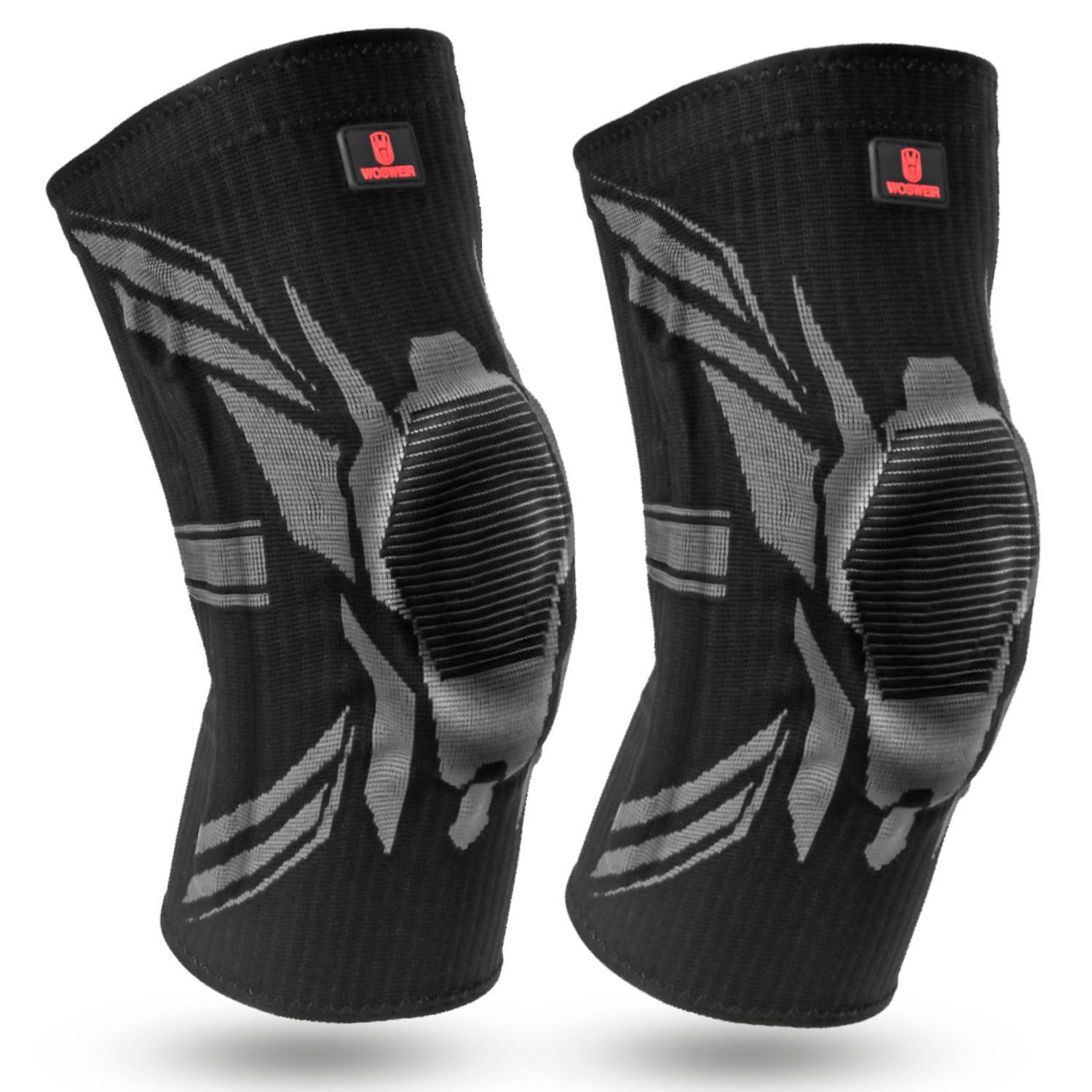 Rodilleras deportivas de verano para saltar la cuerda de nailon alargada para correr baloncesto para hombres y mujeres cubierta protectora profesional antideslizante para rodillas