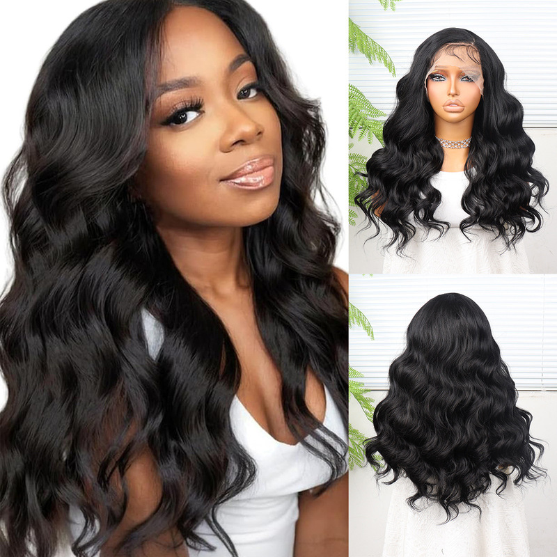 13*4 Lace Front Wig 18inch Natural Water Wave Medium Long Curly Wig for Women Daily Use 13*4 Lace Front Wig 18inch Natural Water Wave Medium Long Curly Wig for Women Daily Use