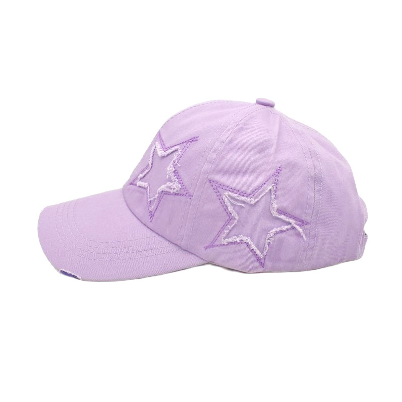 Women's Fashion Star Handmade Curved Eaves Baseball Cap display picture 11