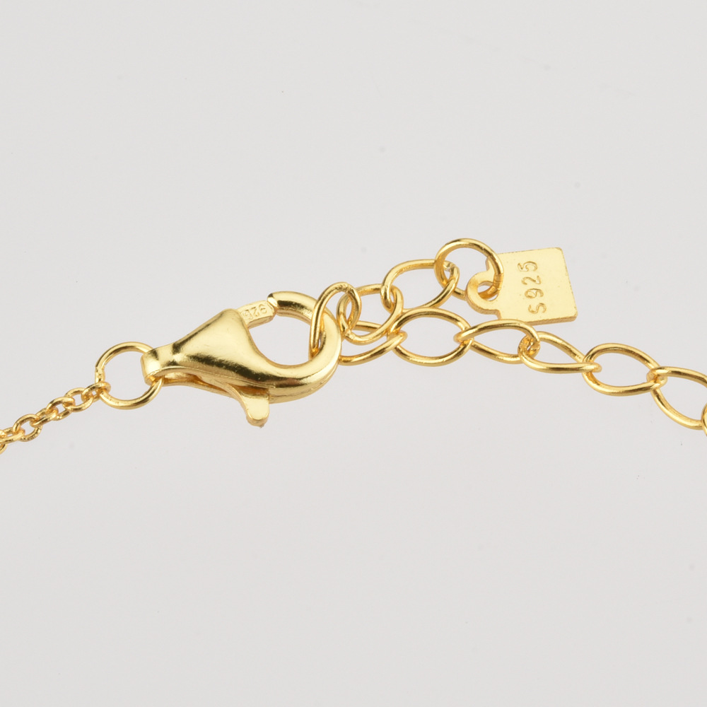 cable chain Chain Type 925 Sterling Silver Bracelets Simple Style