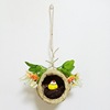 Bird's nest decoration simulation grass woven grass nest handmade outdoor small bird house outdoor pendant pendant coconut shell bird nest bird nest