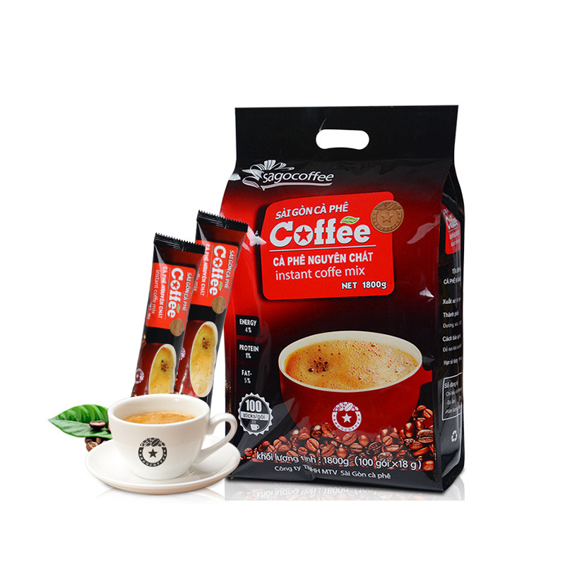 Vietnam imported Saigon coffee instant three-in-one original coffee 100 bags 1800G Wholesale