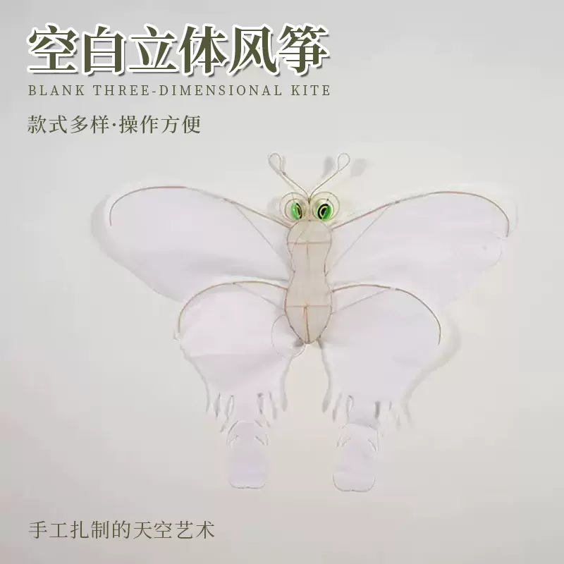 潍坊传统纸鸢蝴蝶款装饰纪念品风筝中式外出旅游伴手礼观赏纸鸢