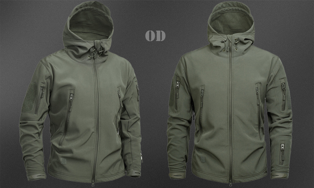 Wolf Tactical Softshell Jacket - Grey Colour Detail - Breathable UV Protection Outdoor Jacket HS:6201401000 Age:Adult Gender:Male Origin:CN
