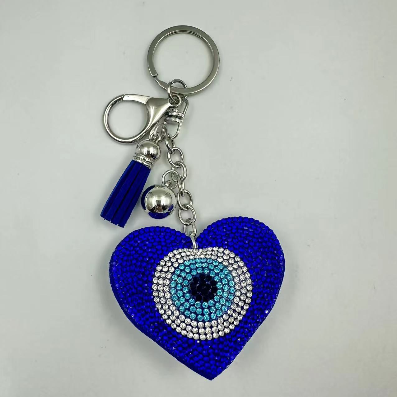 Transfronterizo diamante ojo ojo del diablo llavero colgante bolso bordillo azul Farmati colgante ojo malvado