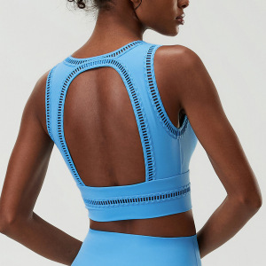 AYM044614 High-Elastic Supportive Sports Bra with Cross-Back Design Aoyema wholesale