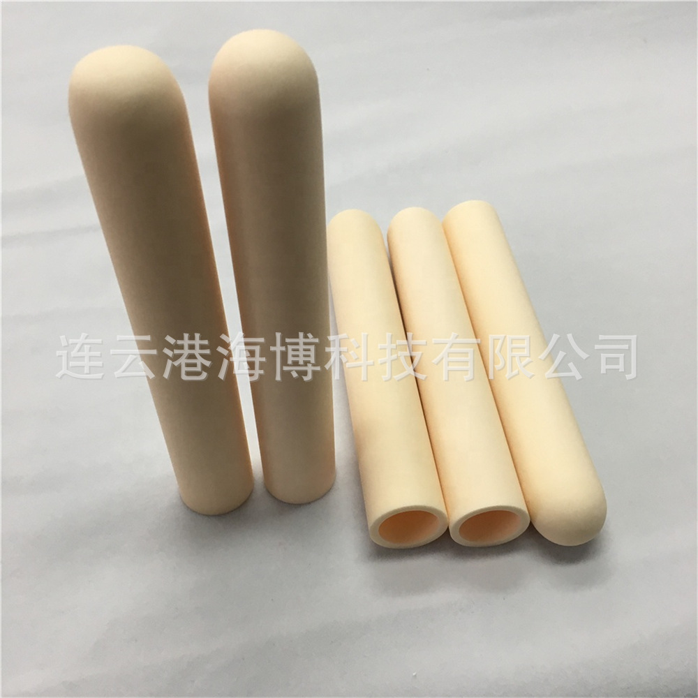 95/99 氧化铝陶瓷管 一段封口热电偶保护管  高纯氧化铝绝缘管
