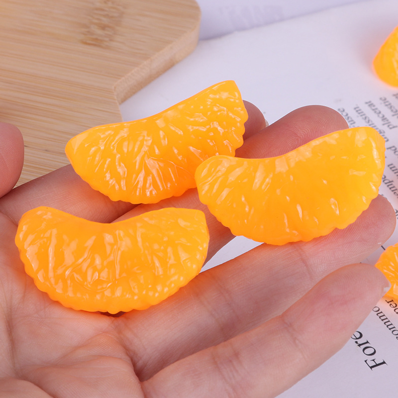 Simulación creativa de pétalos de naranja amasar música fruta artefacto de descompresión naranja juguete de ventilación divertido juego de comida accesorios de bricolaje