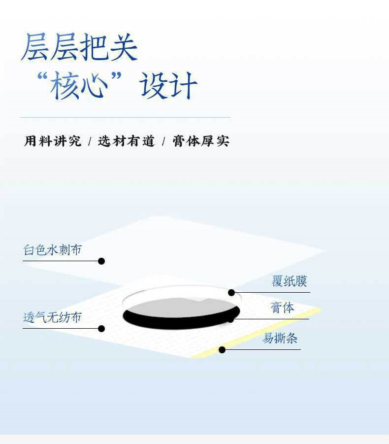 San Fu Tie Honey Herbal Patch with Mugwort Ai Cao Warm Moxa Style Acupoint Sticker for Summer Dampness Care 1 Piece key features