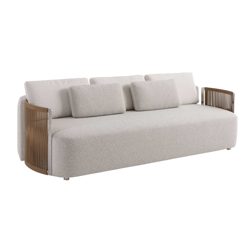 Italian-Style Fendi Thea Woven Single Sofa Chair, Custom-Made for Villas, Living Room Large Flat-Floor Leisure Chair Furniture Italian-Style Fendi Thea Woven Single Sofa Chair, Custom-Made for Villas, Living Room Large Flat-Floor Leisure Chair Furniture