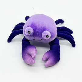 跨境新款Rare purple Princess crabs  紫色螃蟹公仔毛绒玩具玩偶