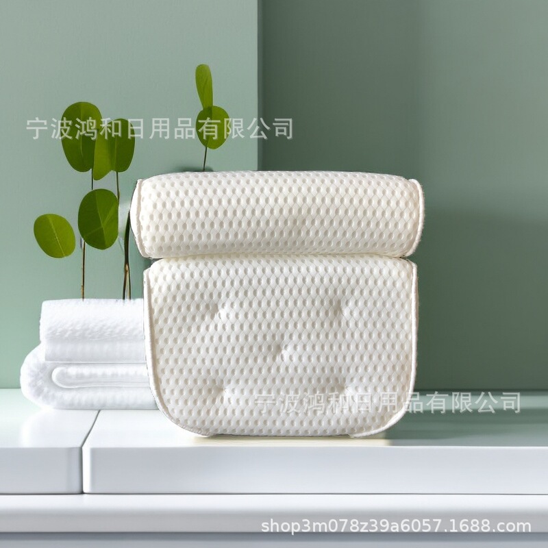 クロスボーダー爆型バスタブ枕4dネットバス枕6アップグレード吸盤滑り止め3d材質透水通気性水洗い可能|undefined