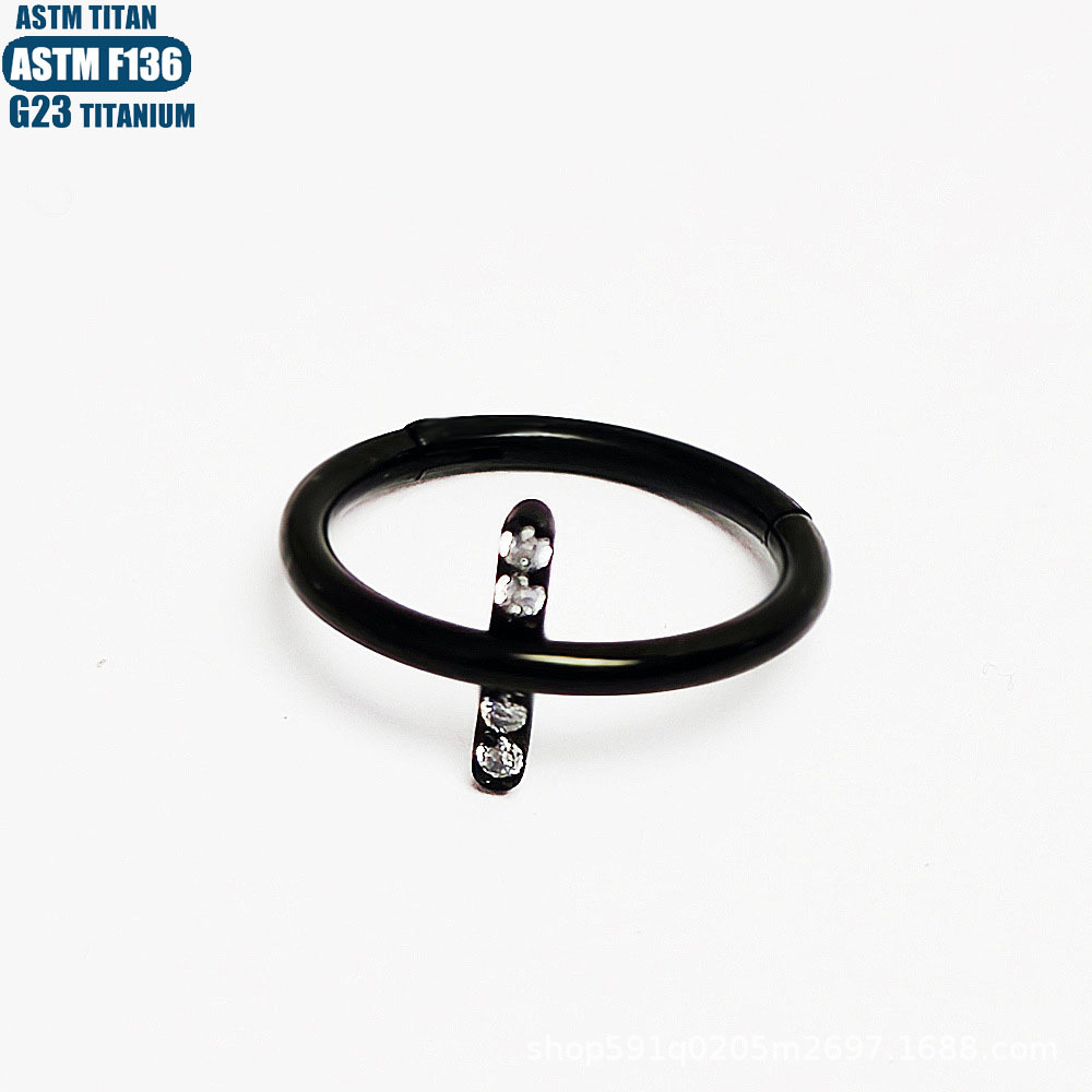 Pointed titanium steel lip stud product view