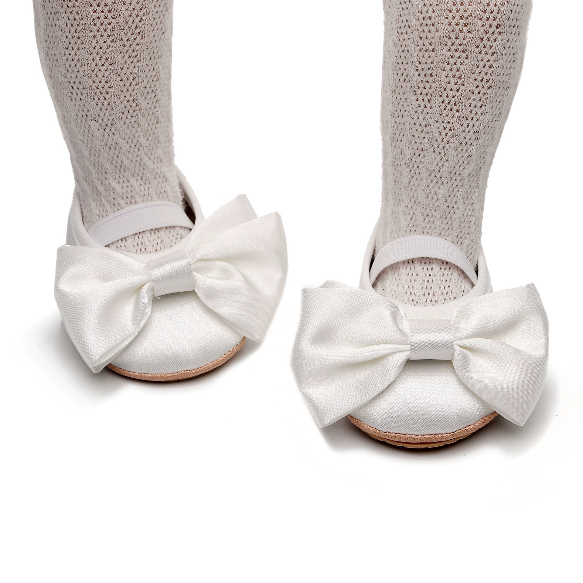 Children's breathable summer cute footwear for princess with bow for early age, soft sole